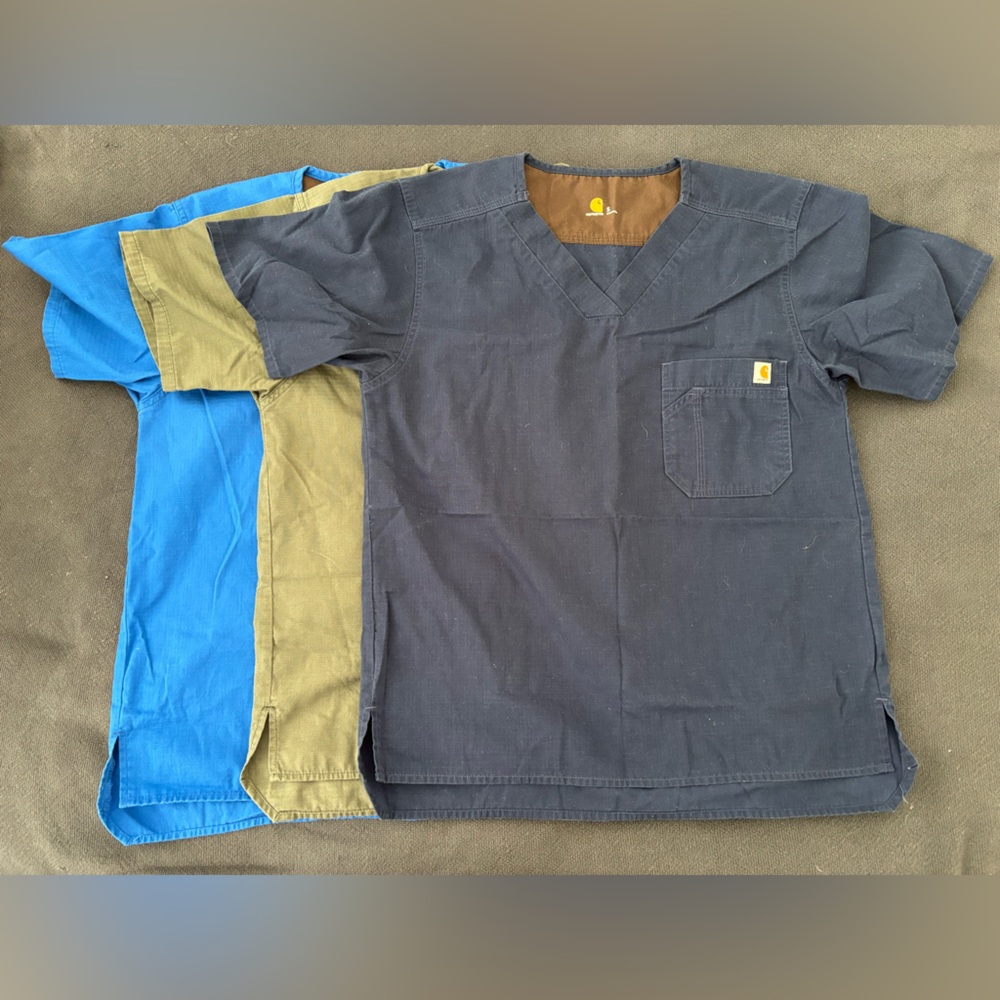 Bundle of 3 Cargart scrubs. Size Small